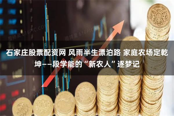 石家庄股票配资网 风雨半生漂泊路 家庭农场定乾坤——段学能的“新农人”逐梦记